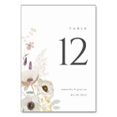 Carte de numéro de table du Mariage botanique (Par défaut)