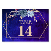 Carte de numéro de table du Mariage de fleurs viol (Dos)