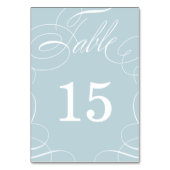 Carte de numéro de table du Mariage de lavage clas (Dos)