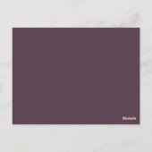Carte de numéro de table du Mariage de raisin viol (Dos)
