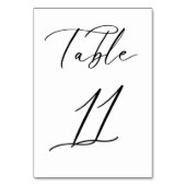 Carte de numéro de table du Mariage de script mini (Par défaut)