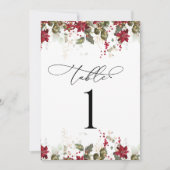 Carte de numéro de table du Mariage Rustique Pine  (Devant)