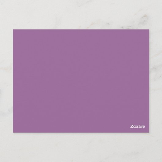 Carte de numéro de table Eggplant Purple & Silver (Dos)