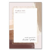 Carte de numéro de table en terre cuite épicée mod (Dos)