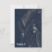 Carte de numéro de table Glamour Gothique avec ail (Dos)