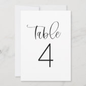 Carte de numéro de table JOLIE Minimalist Boho Sim (Devant)