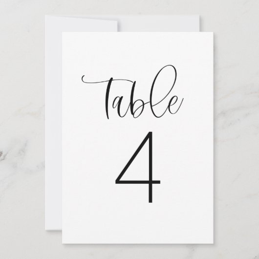 Carte de numéro de table JOLIE Minimalist Boho Sim (Devant)