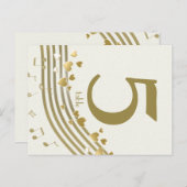 Carte de numéro de table Love Songs (Devant / Derrière)