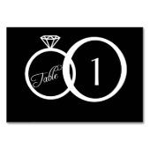 Carte de numéro de table Mariage (Dos)