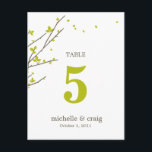 Carte de numéro de table Mariage de succursales en<br><div class="desc">Vos amis et votre famille seront ravis de cette collection mariage de fleurs de Berry Berry Sweet,  d'inspiration nature. Aussi disponible en d'autres couleurs. Correspondance enregistrer la date,  le cachet et la suite de mariages disponibles à l'adresse berryberrysweet.com Branches en floraison Collections :</div>