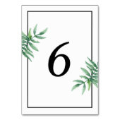 Carte de numéro de table Mariage simple (Par défaut)