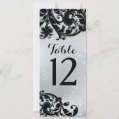 Carte de numéro de table Masquerade (Dos)