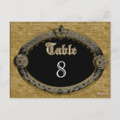 Carte de numéro de table Meredith Royale (Dos)