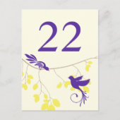 Carte de numéro de table modèle (Devant)