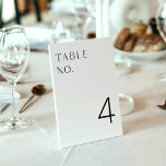 Carte de numéro de table moderne minimaliste HARLO<br><div class="desc">Harlow Collection - un mélange parfait de sophistication propre et de modernité. Il est conçu avec une police de caractères moderne qui respire le style et l'élégance. Chaque produit de la collection est soigneusement conçu pour présenter un look à la fois intemporel et tendance.</div>