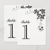 Carte de numéro de table numéro 1 (Devant / Derrière)