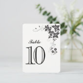 Carte de numéro de table Numéro-10 (Debout devant)
