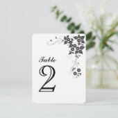 Carte de numéro de table Numéro-2 (Debout devant)