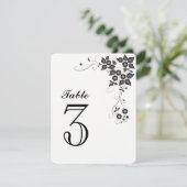 Carte de numéro de table numéro-3 (Debout devant)