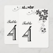 Carte de numéro de table numéro-4 (Devant / Derrière)