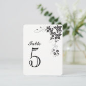 Carte de numéro de table Numéro-5 (Debout devant)
