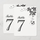 Carte de numéro de table numéro-7 (Devant / Derrière)