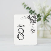 Carte de numéro de table numéro-8 (Debout devant)