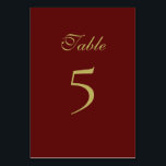 Carte de numéro de table officielle de Noël<br><div class="desc">Carte de numéro de table officielle de Noël</div>