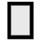 Carte de numéro de table personnalisable (noir) (Dos)