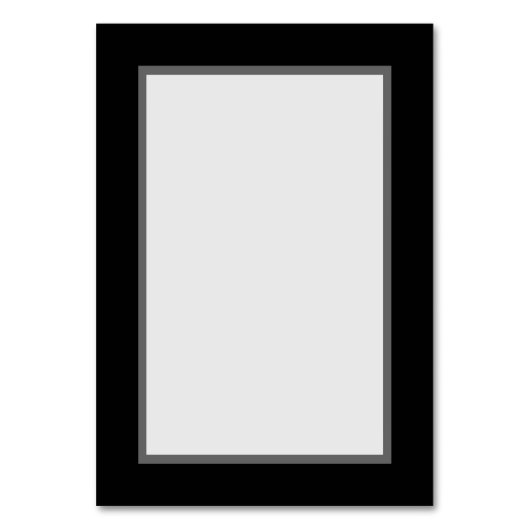 Carte de numéro de table personnalisable (noir) (Par défaut)