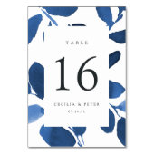 Carte de numéro de table personnalisée avec botani (Par défaut)