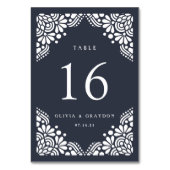 Carte de numéro de table personnalisée Beaux-Arts (Par défaut)