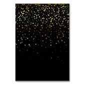 Carte de Numéro de Table Petites Étoiles - Nuit Ét (Dos)
