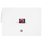 Carte de numéro de table rose Dahlia (Dos Horizontal)