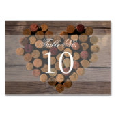 Carte de numéro de table Russe (Devant)