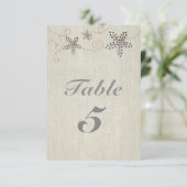 Carte de numéro de table STARFISH ELEGANCE Fête de (Debout devant)