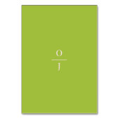 Carte de numéro de table Tropical moderne (Dos)