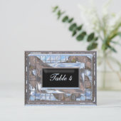 Carte de numéro de table Utopia (Debout devant)