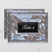 Carte de numéro de table Utopia (Devant / Derrière)