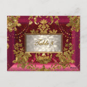 Carte de numéro de table victorienne Beaumanoir (Dos)