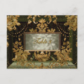 Carte de numéro de table victorienne Beaumanoir Mi (Dos)