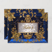 Carte de numéro de table victorienne Beaumanoir Sa (Devant / Derrière)