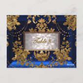 Carte de numéro de table victorienne Beaumanoir Sa (Dos)