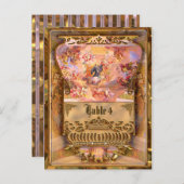 Carte de numéro de table victorienne Chaussée-d'An (Devant / Derrière)