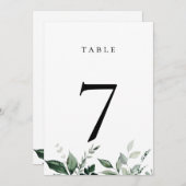 Carte de numéro de tableau de la nature végétale (Devant / Derrière)