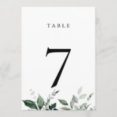 Carte de numéro de tableau de la nature végétale (Devant)