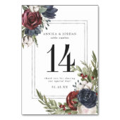 Carte de numéro de tableau de la plante botanique  (Dos)