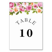 Carte de numéro de tableau de l'arche de fleurs ro (Par défaut)