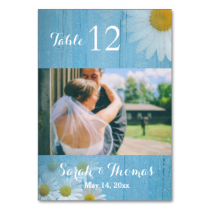 Carte de numéro de tableau de photos de Mariage ca