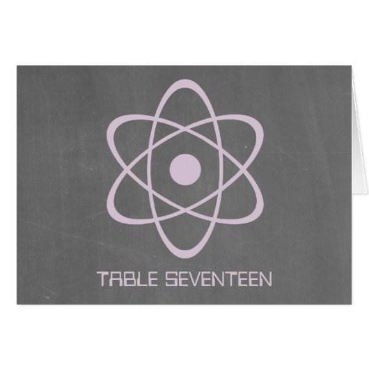 Carte de numéro de tableau de tableau atomique vio (Devant horizontal)
